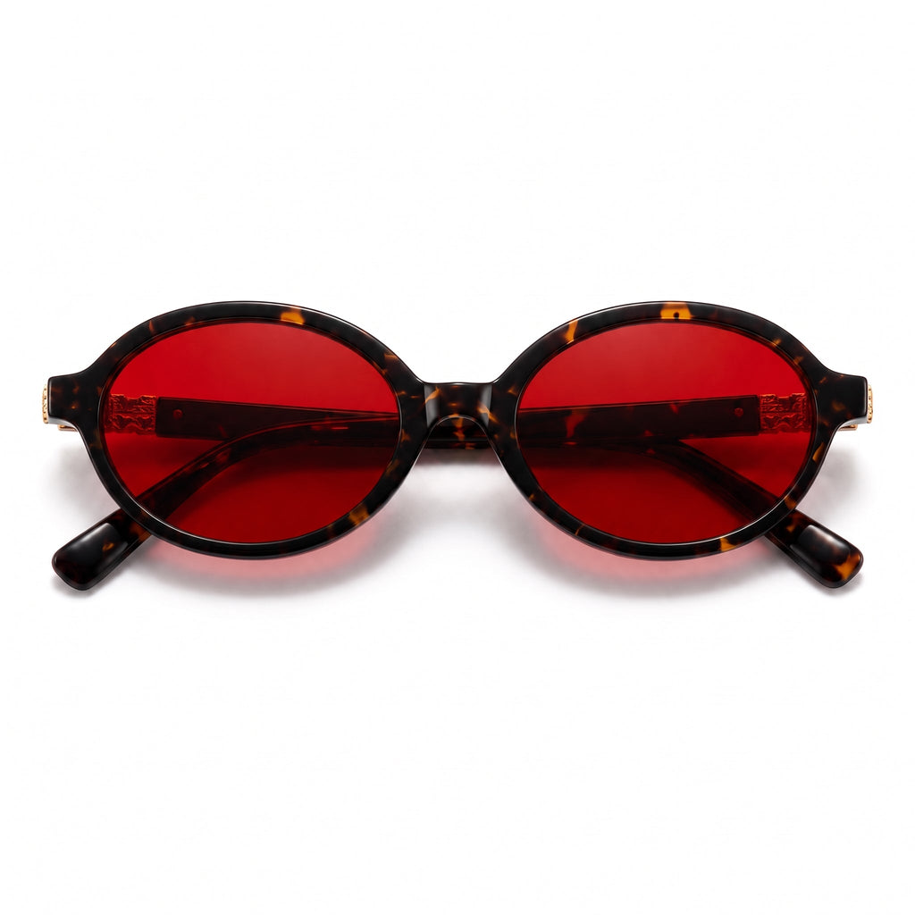 OQ Club Glow Night Blue Light Blocking Glasses - Red Lens, Tortoise frame