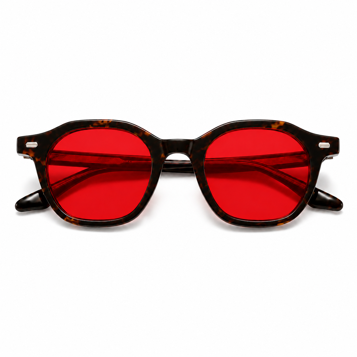 OQ Club Aura Night Blue Light Blocking Glasses - Red Lens, Tortoise frame