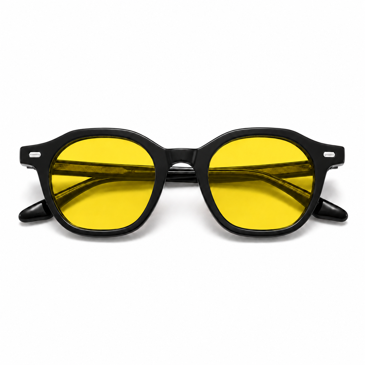 OQ Club Aura Day Blue Light Glasses - Amber Lens, Black frame