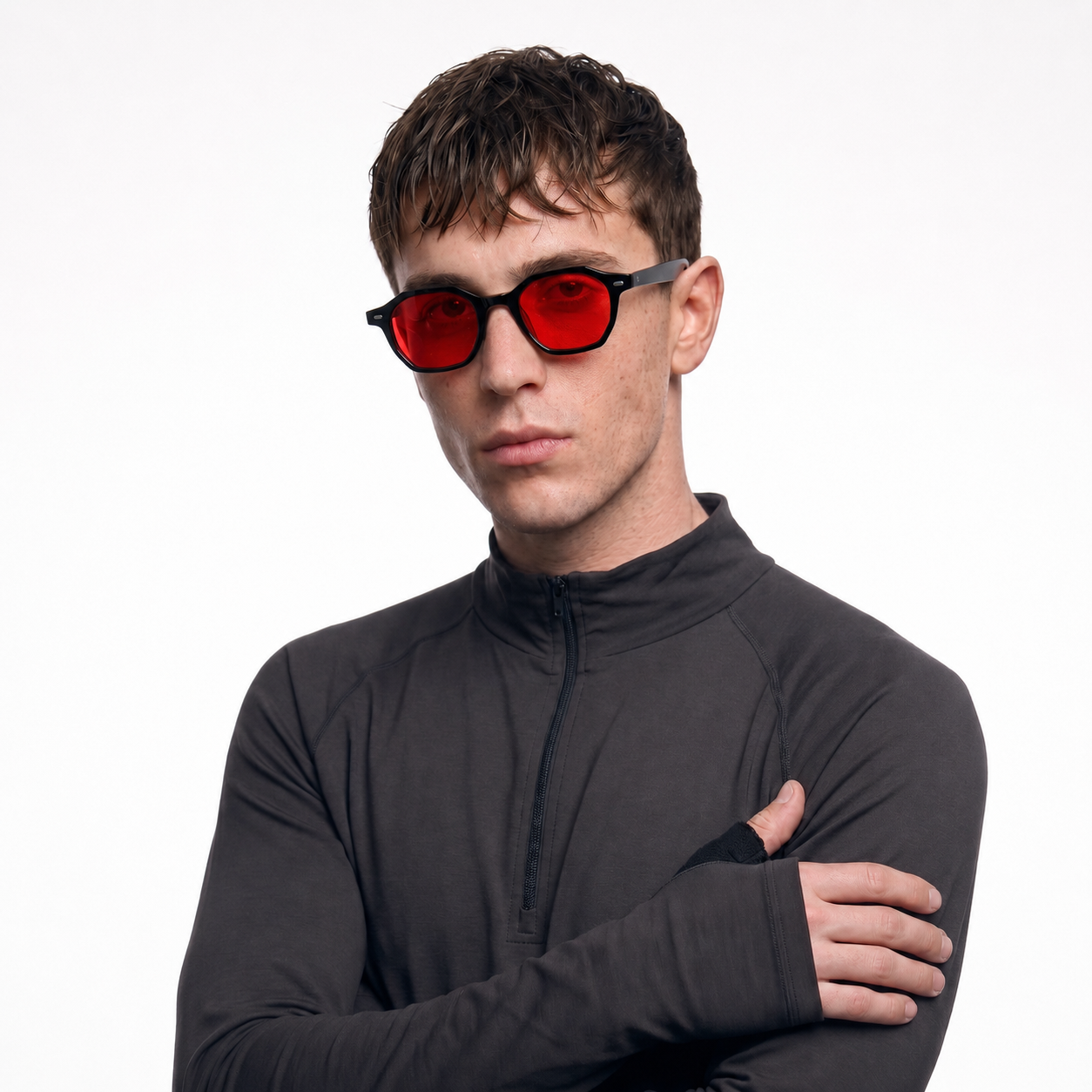 OQ Club Aura Night Blue Light Blocking Glasses - Red Lens