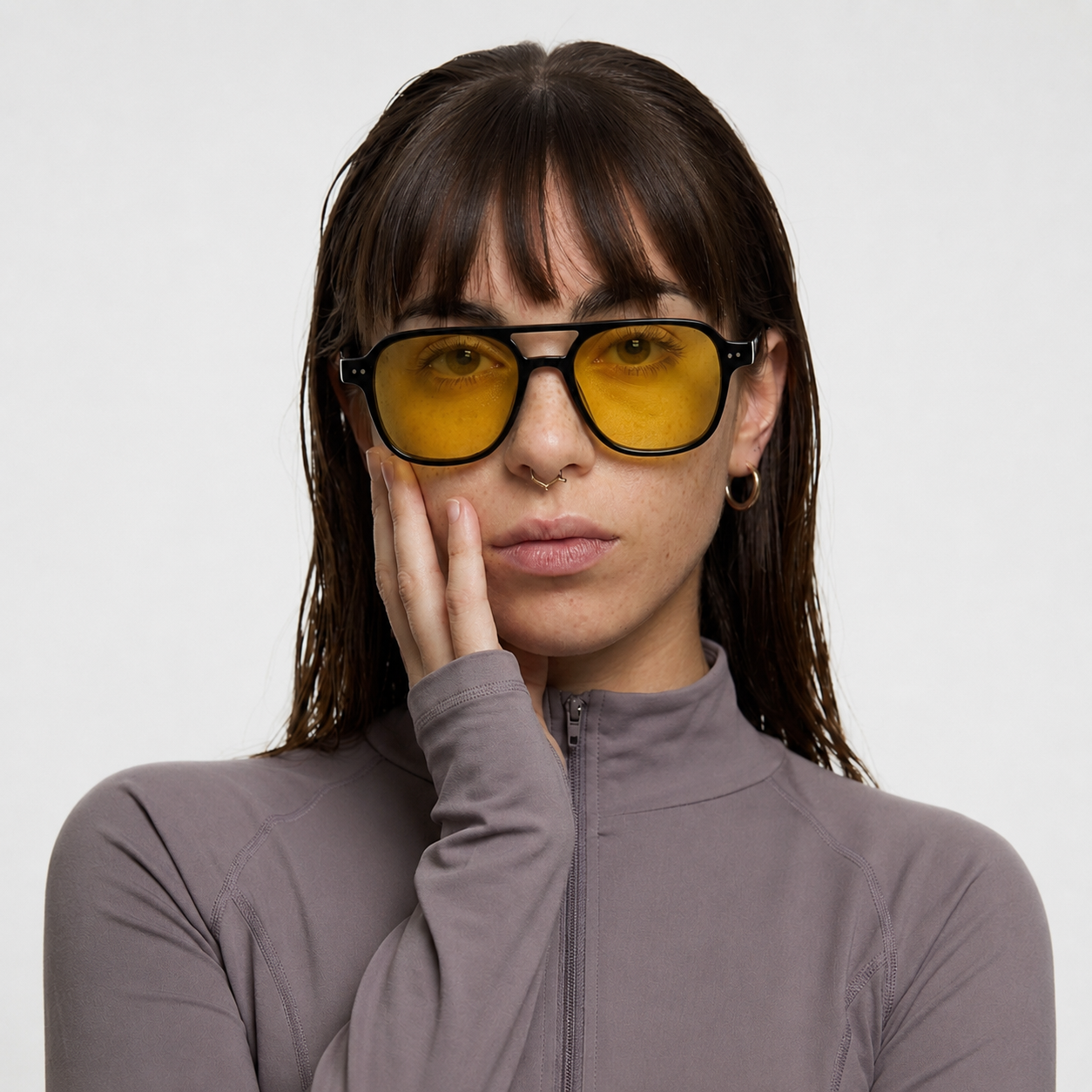 OQ Club Havanna Day Blue Light Glasses for Women - Amber Lens