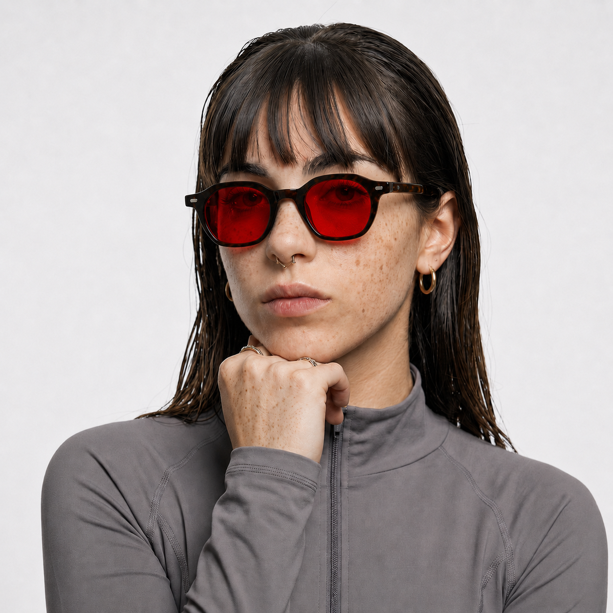 OQ Club Aura Night Blue Light Blocking Glasses - Red Lens