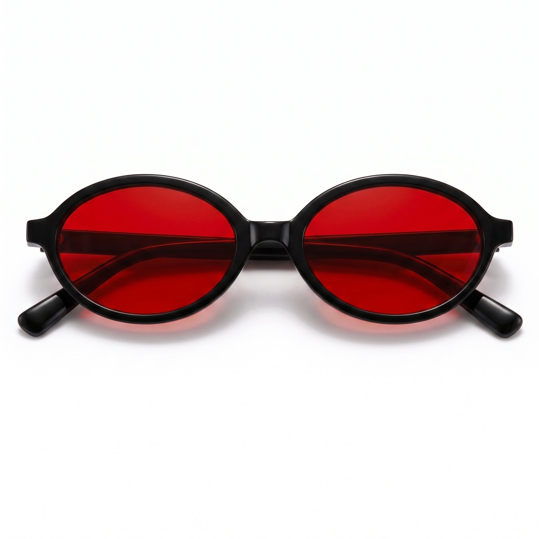 OQ Club Glow Night Blue Light Blocking Glasses - Red Lens, Black frame